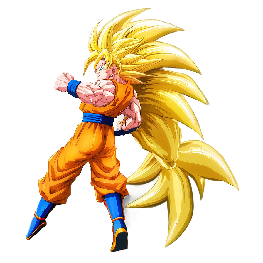 Goku In Super Saiyan 3 Form Png 06252024 PNG image