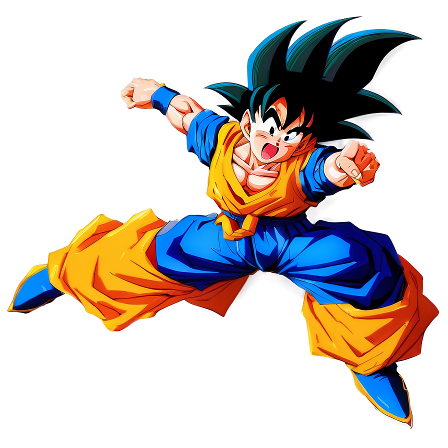 Goku Manga Dragon Fist Attack Png Jvn PNG image