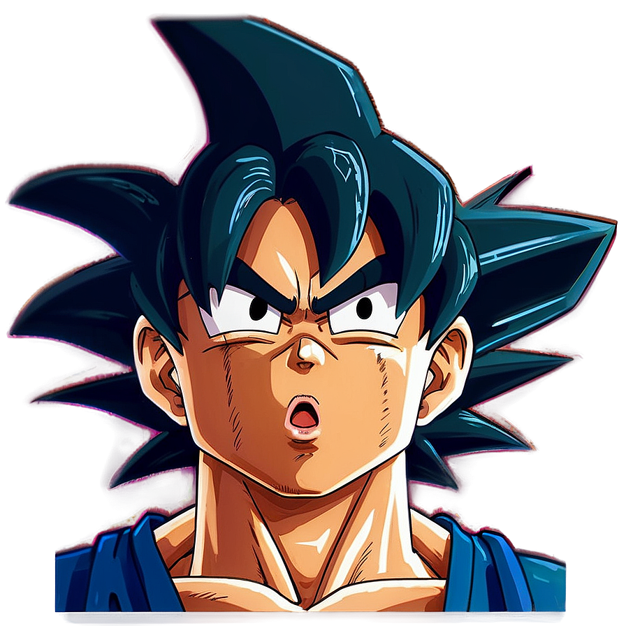 Goku Manga Facial Expression Png 74 PNG image