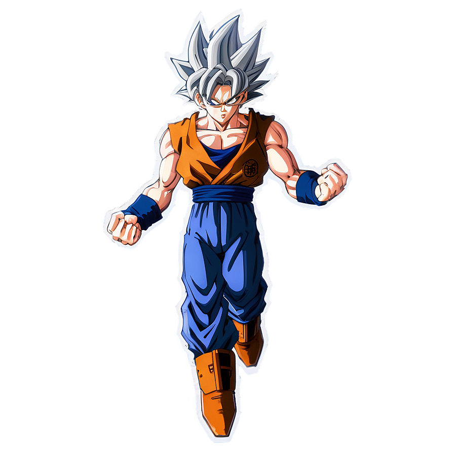 Goku Mastered Ultra Instinct Flight Png Gim PNG image