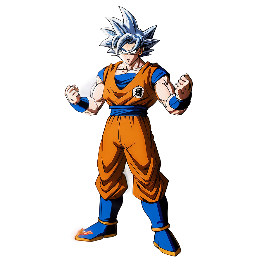 Goku Mastering Ultra Instinct Scene Png 06122024 PNG image