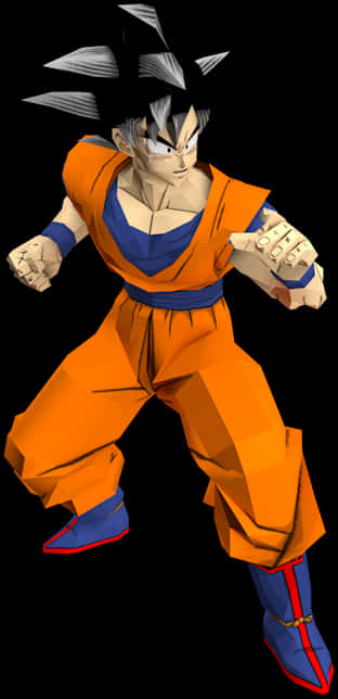 Goku Readyfor Battle Dragon Ball PNG image