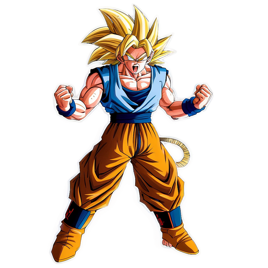 Goku Ssj3 Charging Up Png 75 PNG image