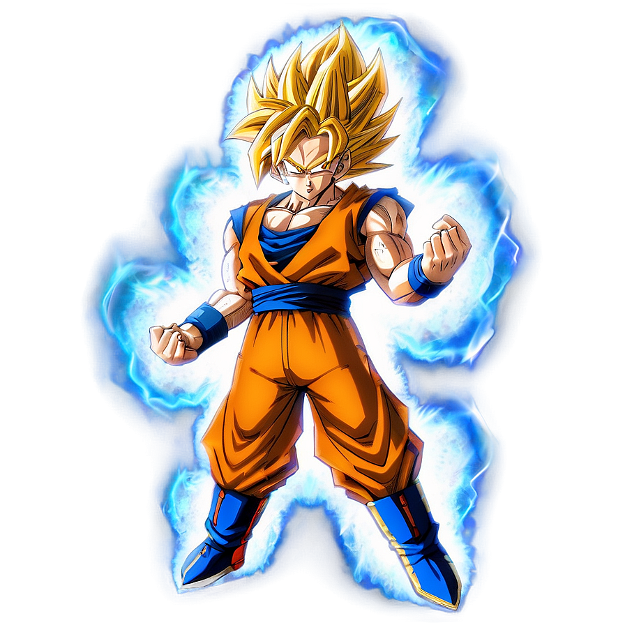 Goku Ssj3 In A Dynamic Pose Png Xnp67 PNG image