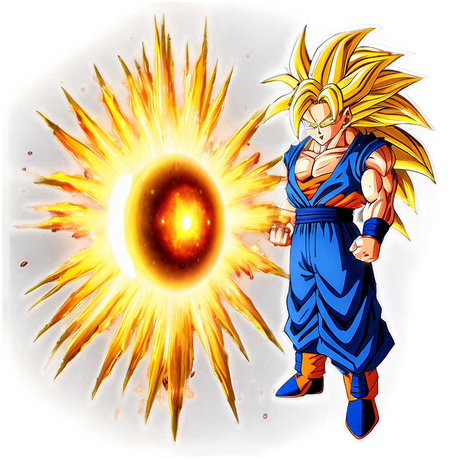 Goku Ssj3 In A Powerful Aura Png 72 PNG image