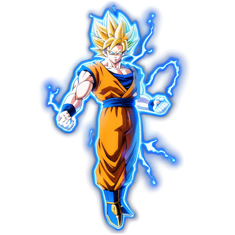 Goku Super Saiyan 2 Electricity Aura Png 62 PNG image