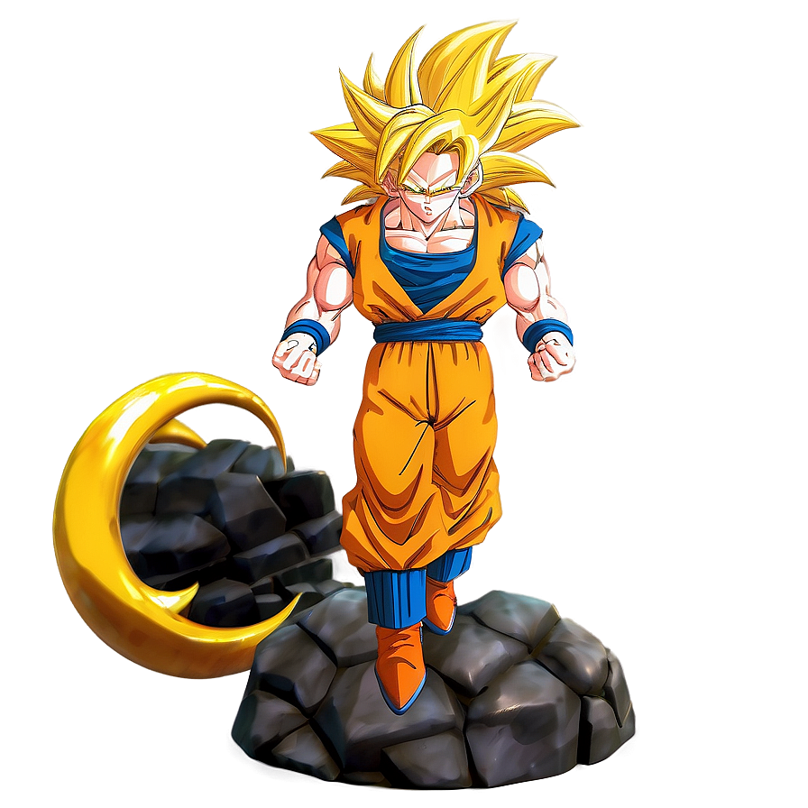 Goku Super Saiyan 3 Close-up Png 06252024 PNG image