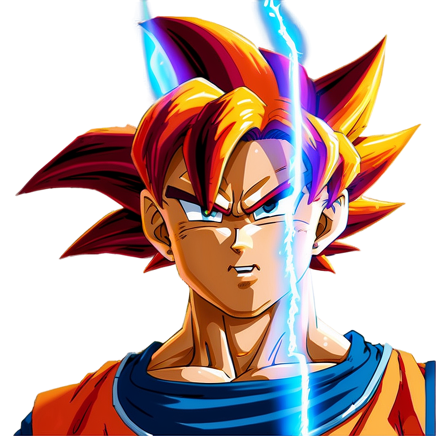 Goku Super Saiyan God Manga Png 06272024 PNG image