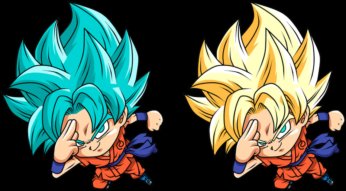 Goku Super Saiyan Transformations PNG image