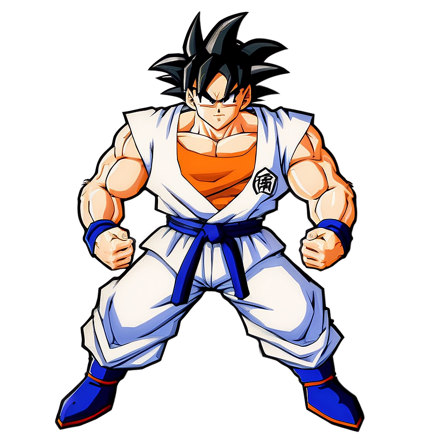 Goku Traditional Gi And Belt Png 04292024 PNG image