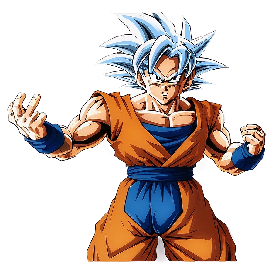 Goku Transforming Into Ultra Instinct Png Vkd PNG image