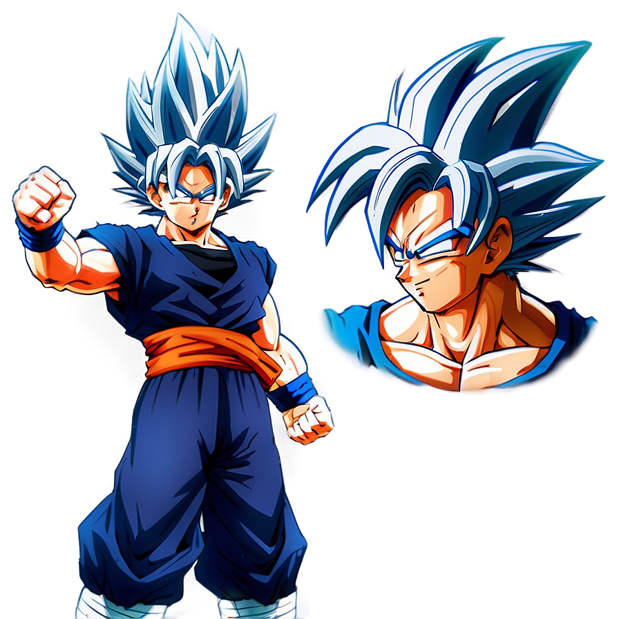 Goku Ultra Instinct Side Profile Png 06132024 PNG image