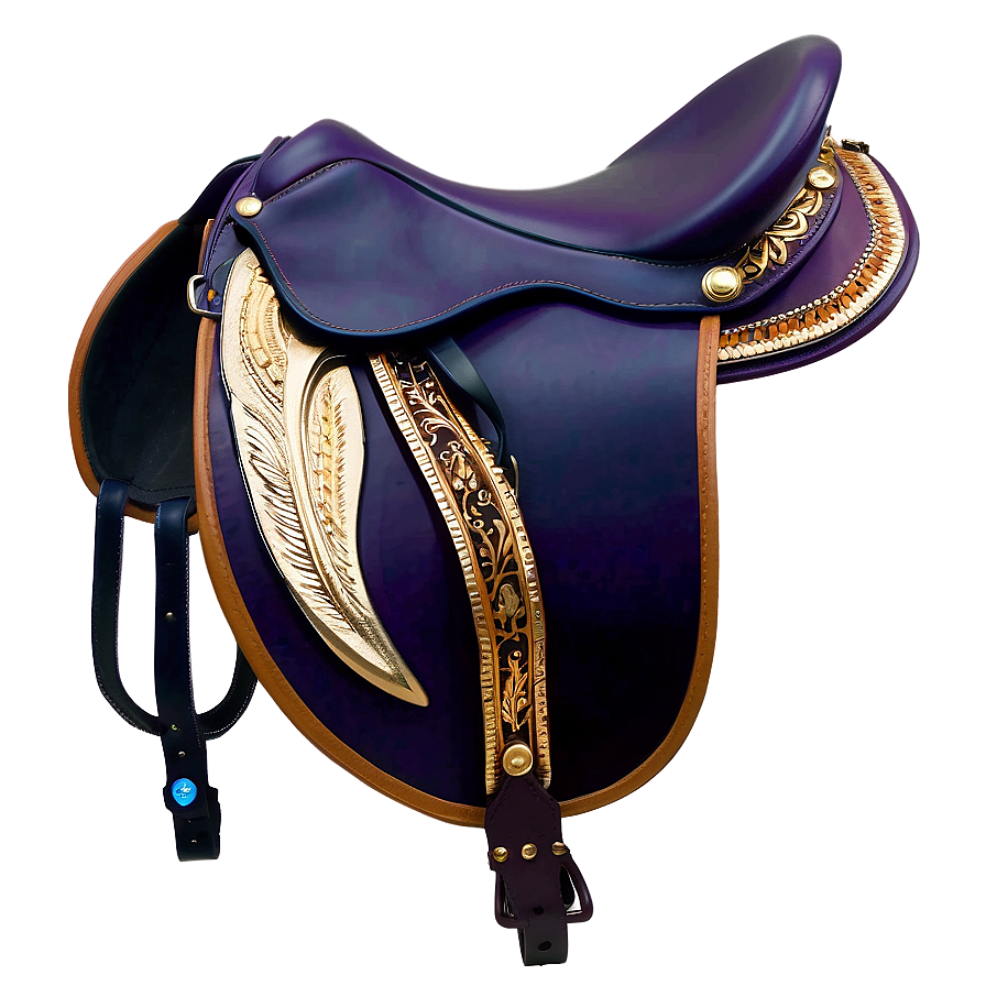 Gold Accented Saddle Png 06292024 PNG image