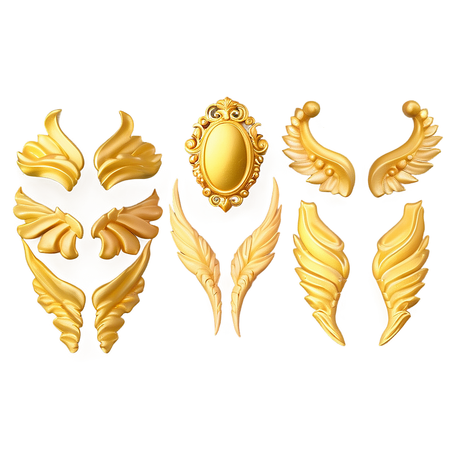 Gold Accents Overlays Png 81 PNG image