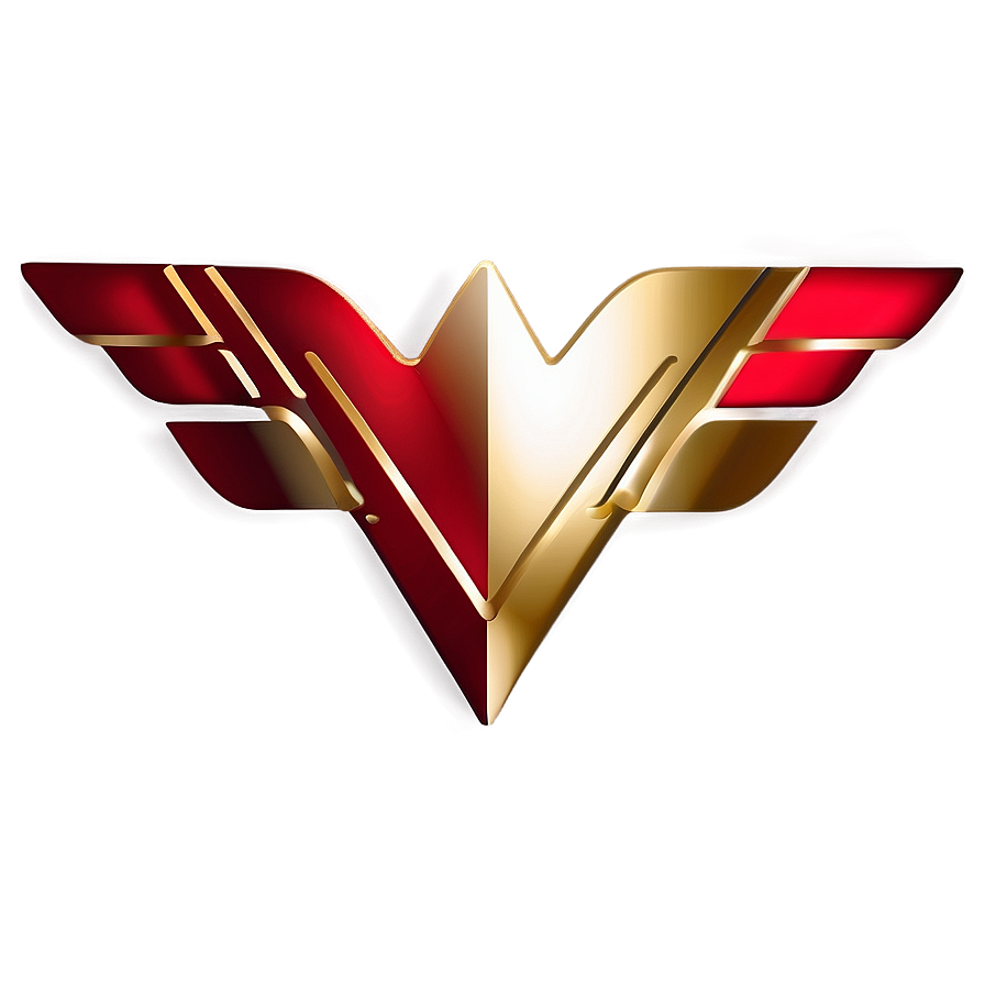 Gold And Red Wonder Woman Logo Png Ohv90 PNG image