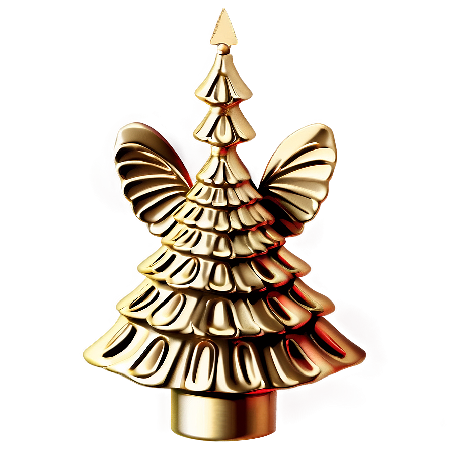 Gold Angel Christmas Tree Decor Png 87 PNG image