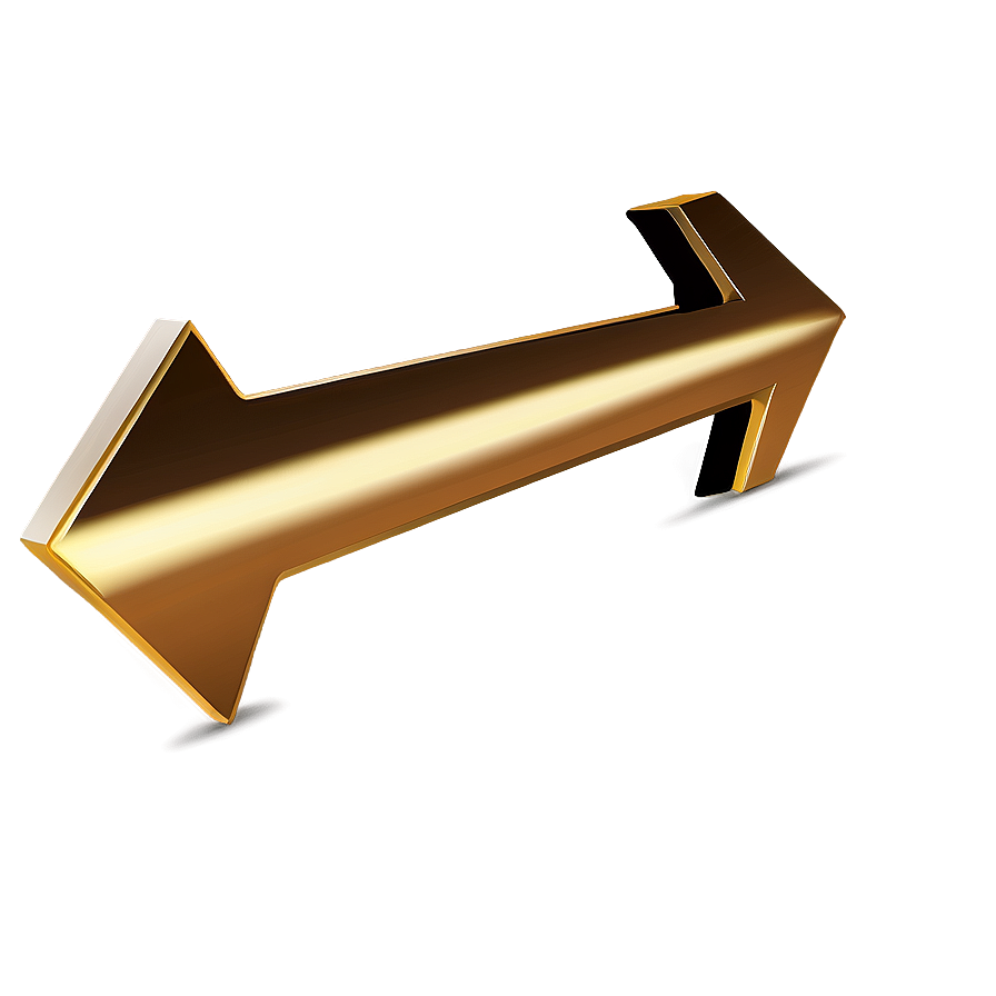 Gold Arrow Direction Sign Png 82 PNG image