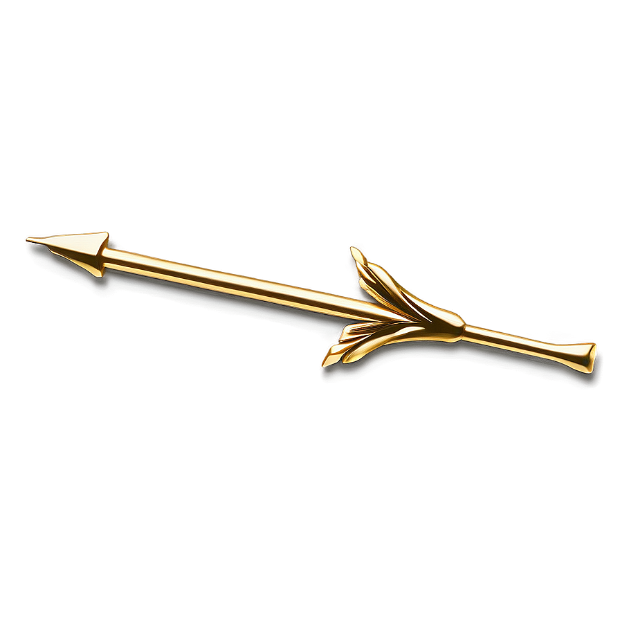 Gold Arrow For Digital Design Png Nkb PNG image