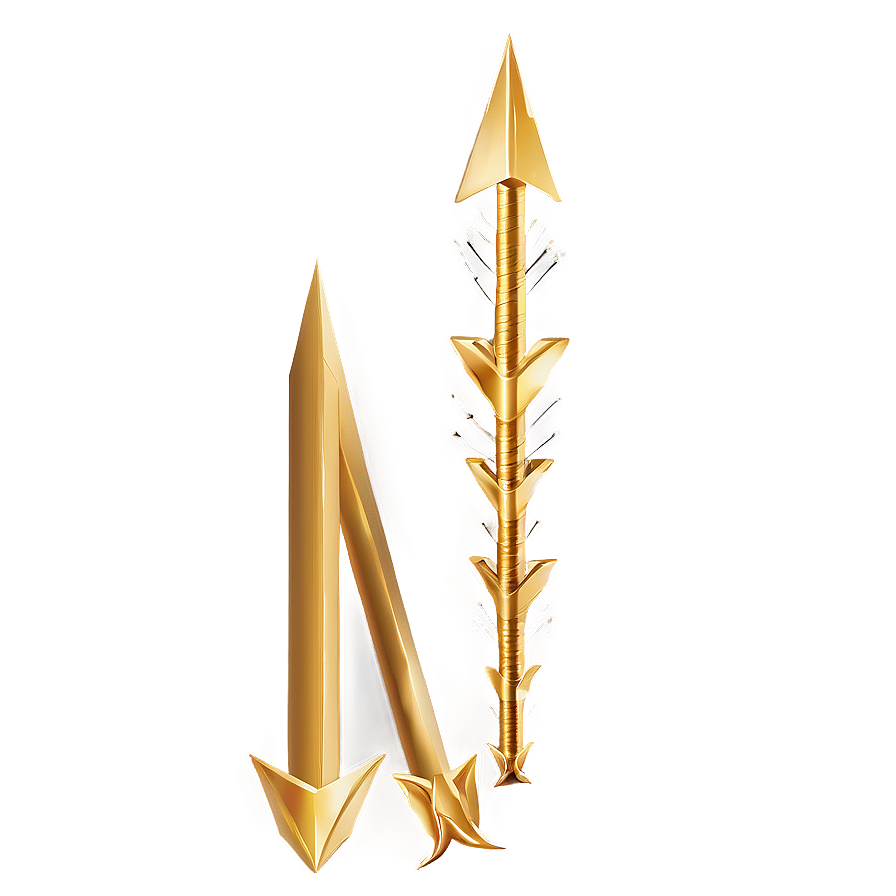 Gold Arrow Infographic Element Png Nlv92 PNG image