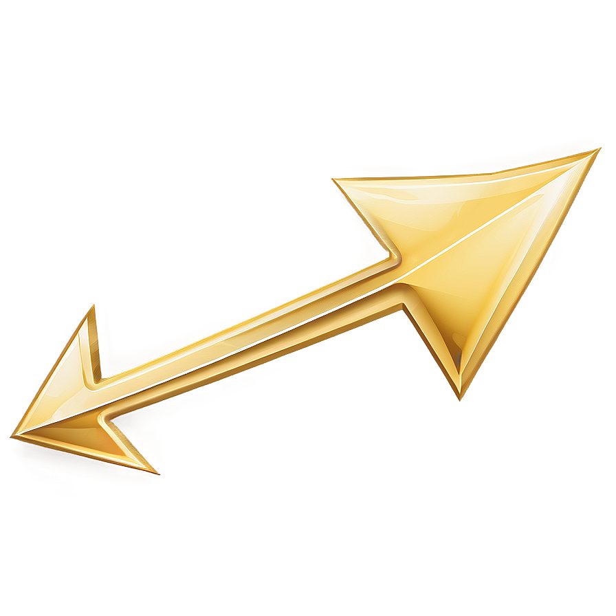 Gold Arrow Pointer Png Gpj95 PNG image