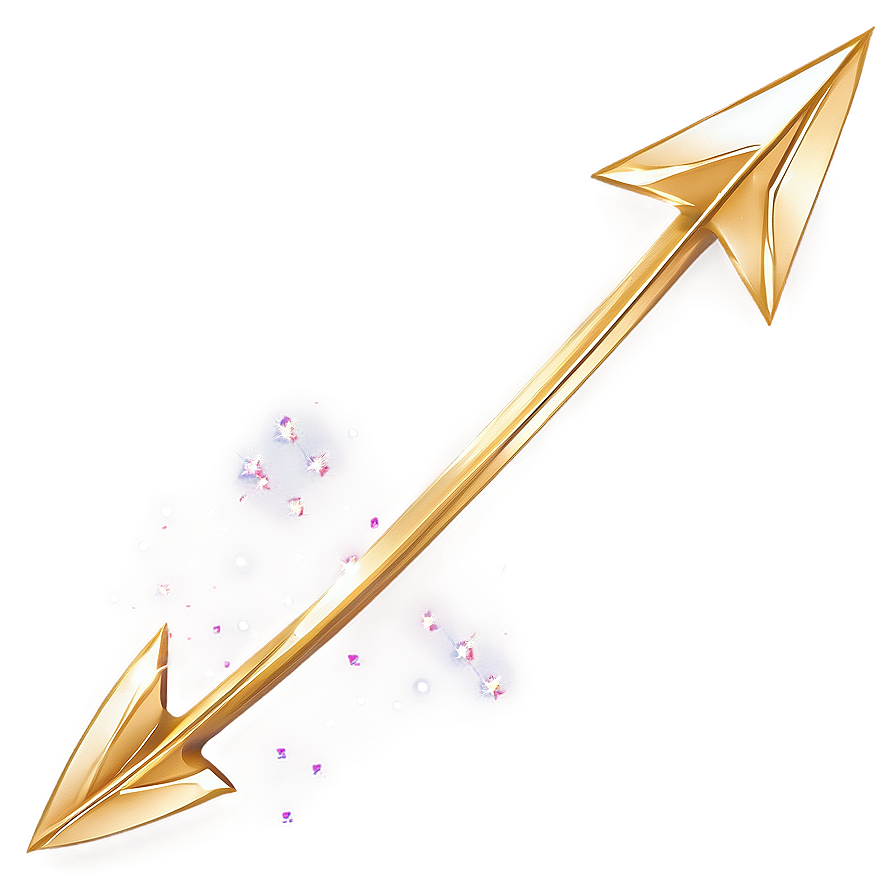 Gold Arrow With Sparkles Png 29 PNG image