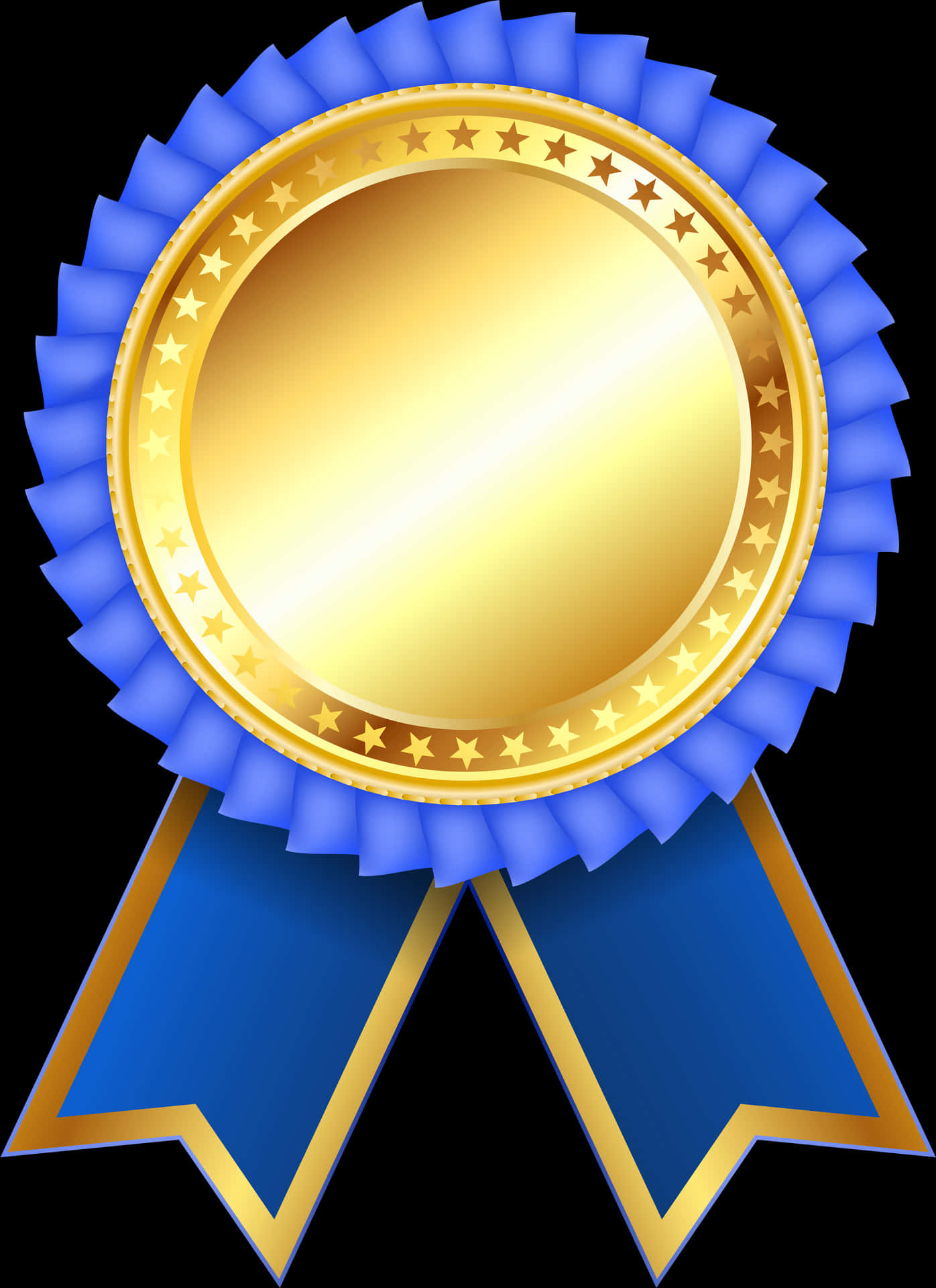 Gold Award Ribbon Graphic PNG image