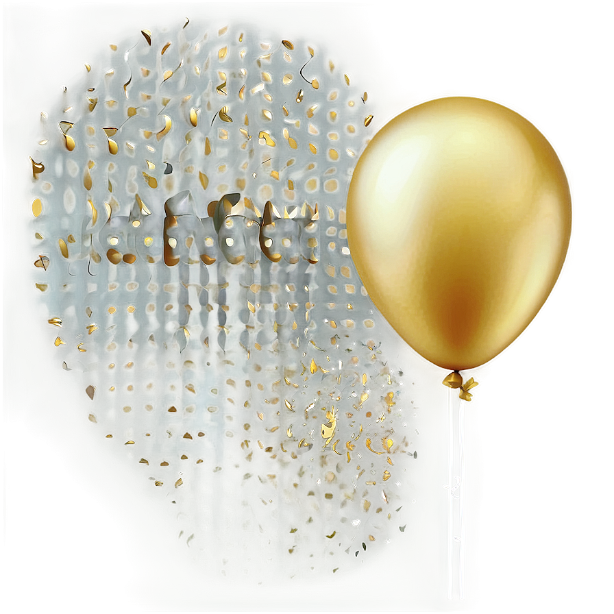 Gold Balloon Background Png 06212024 PNG image