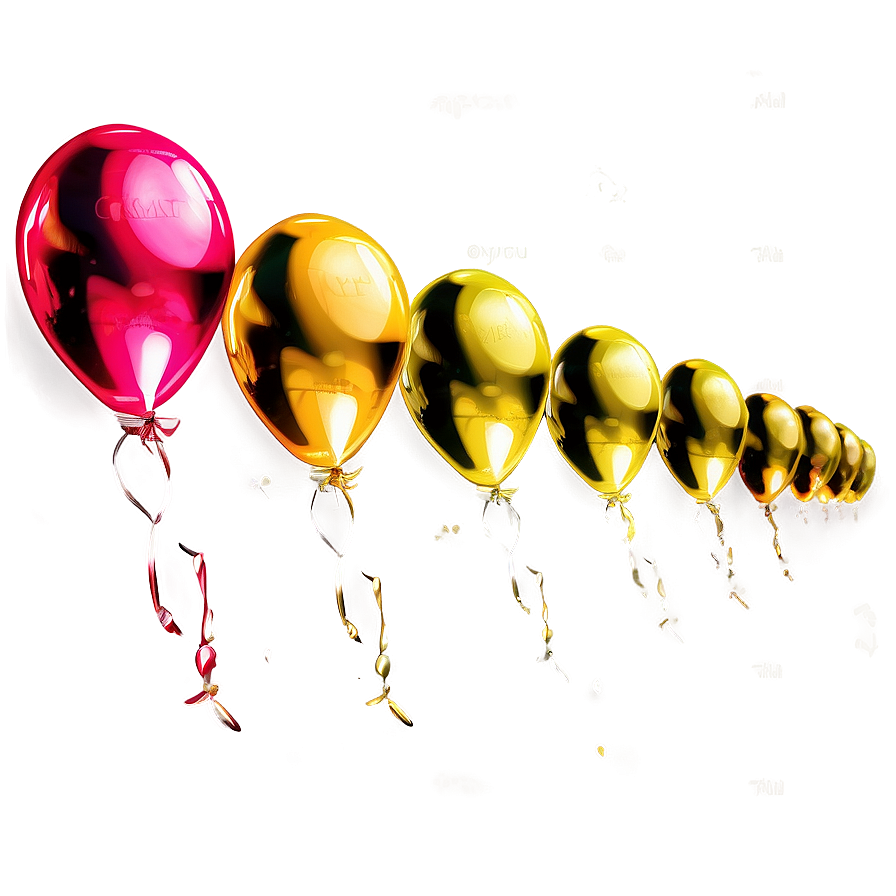 Gold Balloon Clipart Png 06212024 PNG image