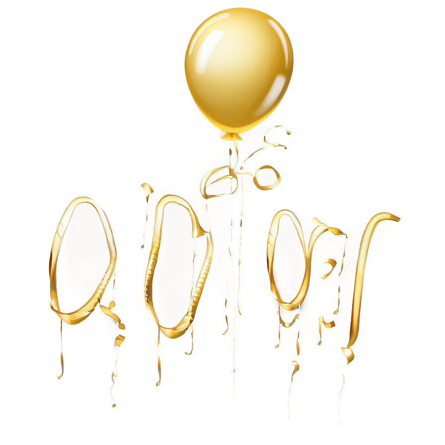 Gold Balloon Clipart Png 33 PNG image