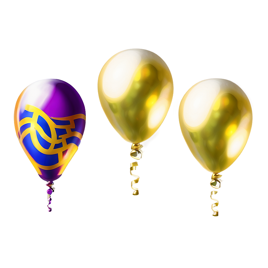 Gold Balloon Outline Png 33 PNG image