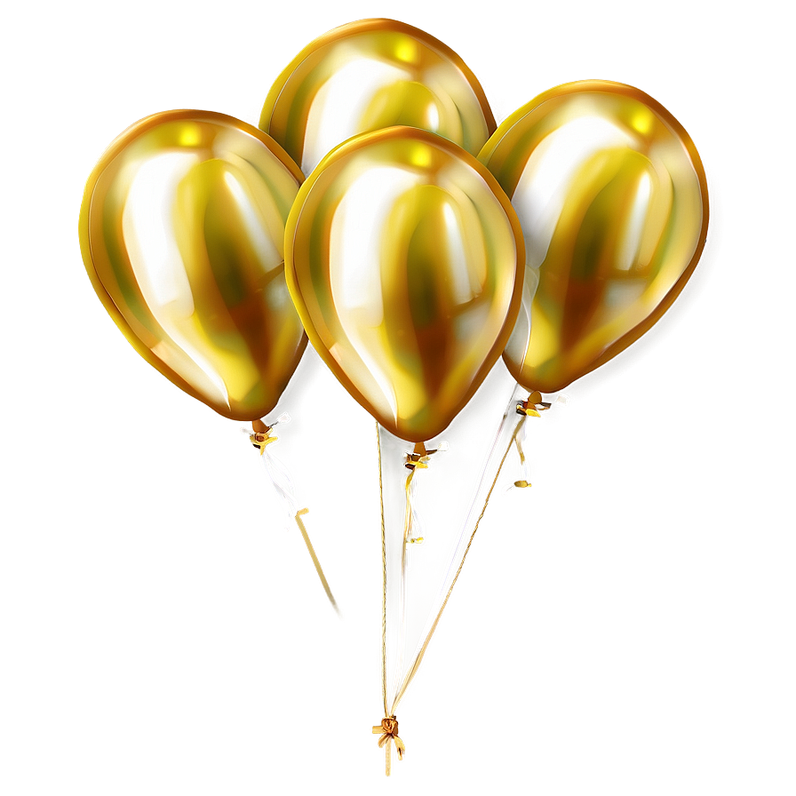 Gold Balloon Transparent Png 23 PNG image