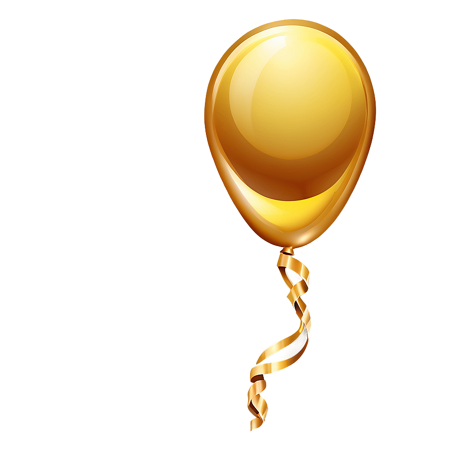 Gold Balloon Vector Png 32 PNG image