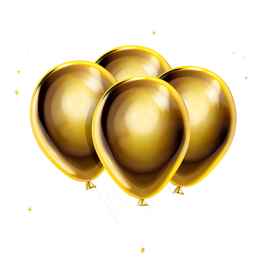 Gold Balloon Vector Png Uoo72 PNG image