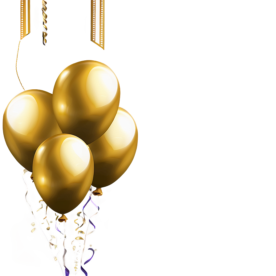 Gold Balloons Background Png Rtj57 PNG image
