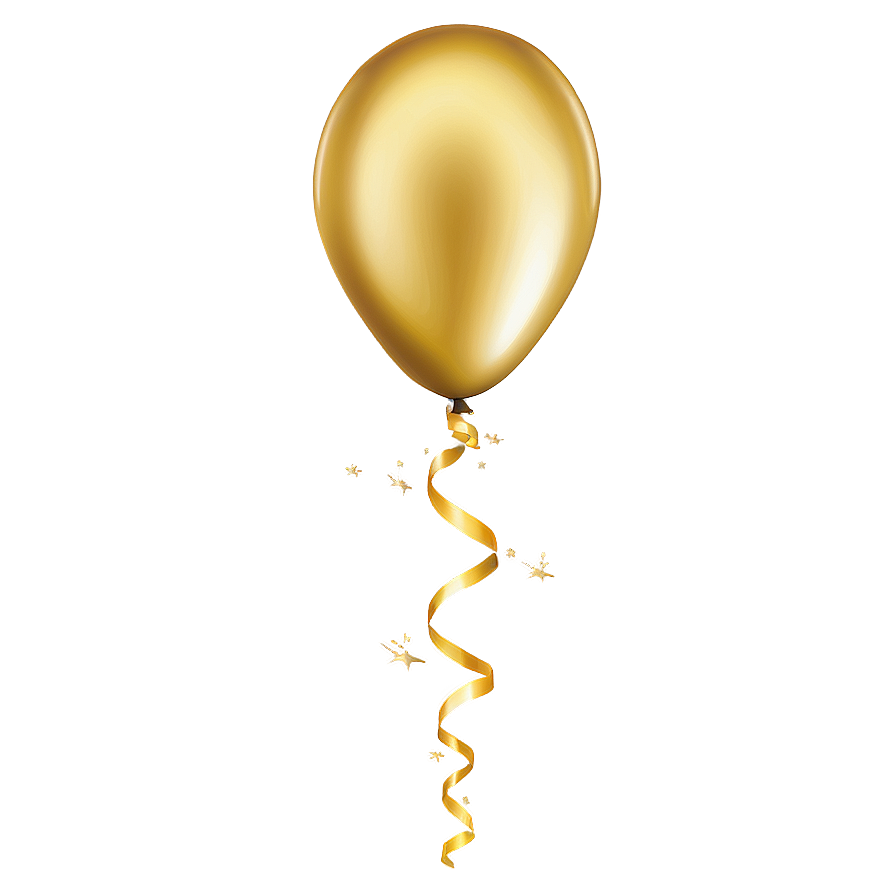 Gold Balloons Banner Png Qrc PNG image