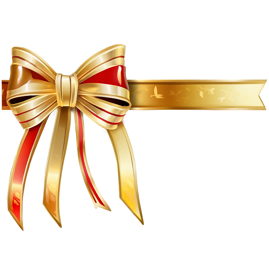 Gold Bow Decoration Png Fio PNG image