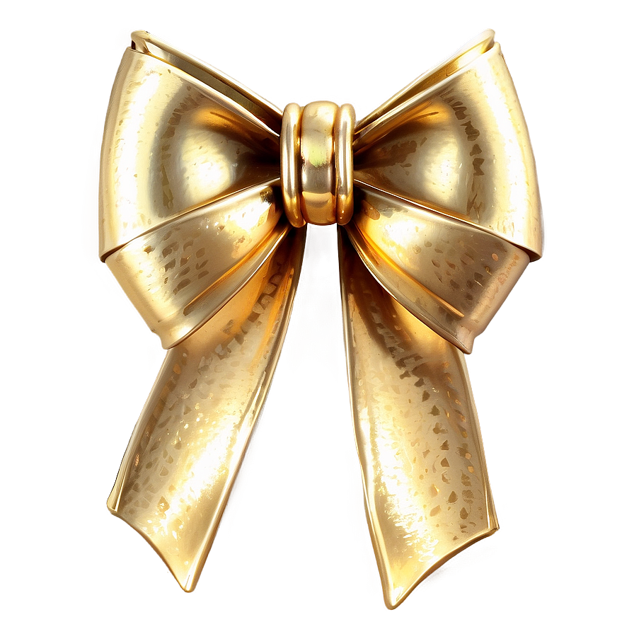 Gold Bow For Crafting Png 06272024 PNG image