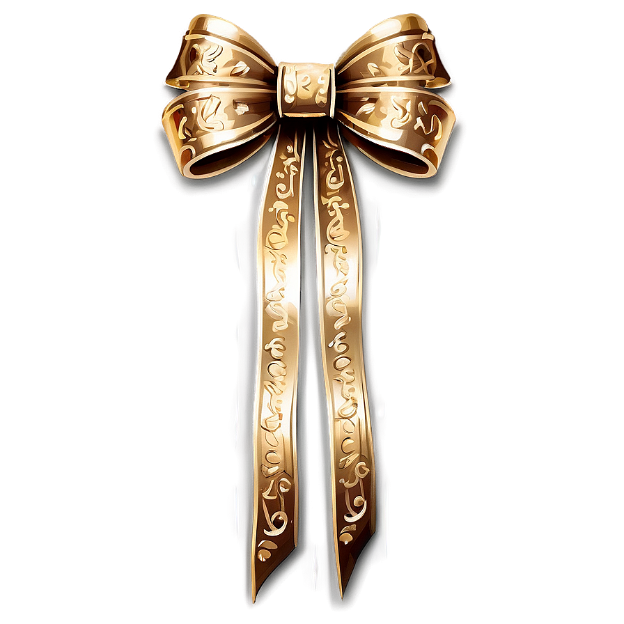 Gold Bow For Crafting Png 40 PNG image