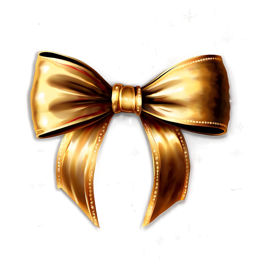 Gold Bow For Decoration Png Ryg80 PNG image