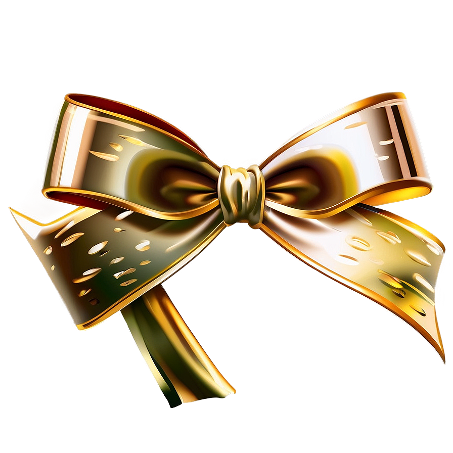 Gold Bow Vector Png 17 PNG image