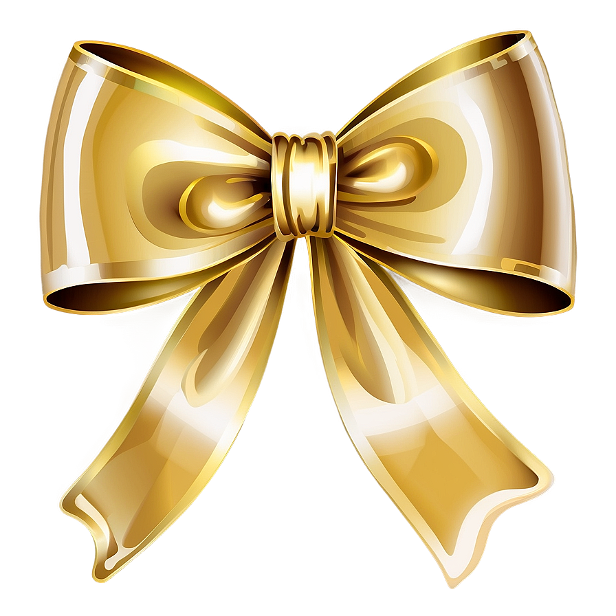 Gold Bow Vector Png Jyt65 PNG image