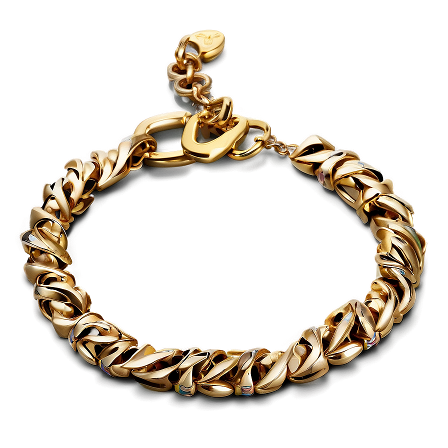 Gold Bracelet D PNG image