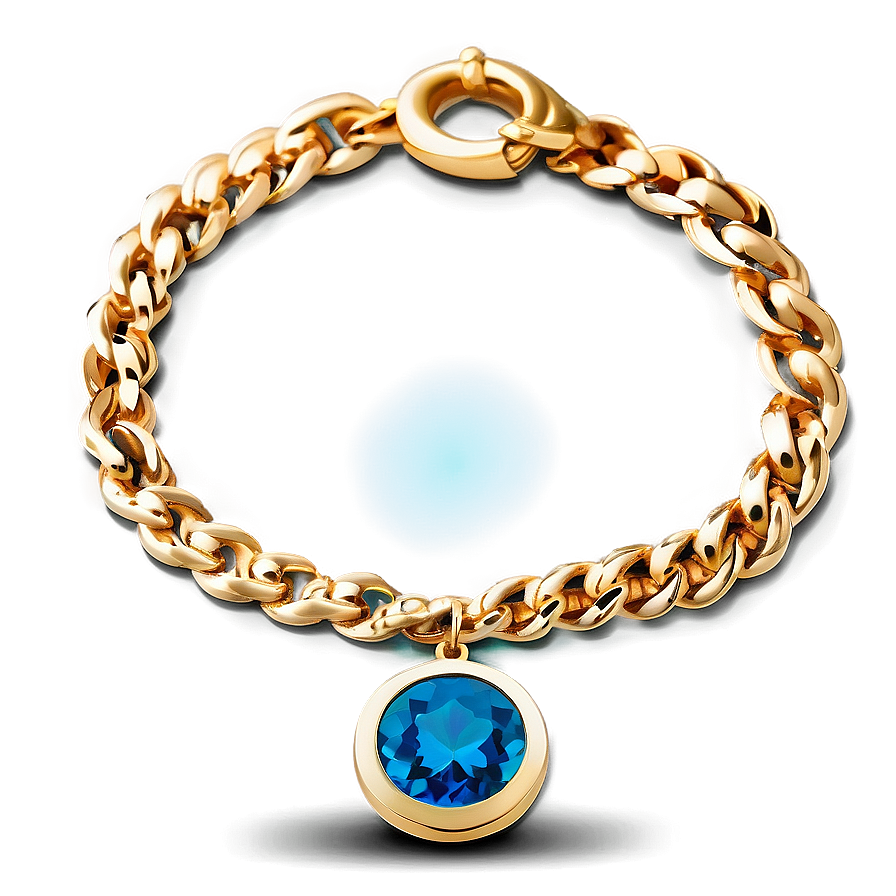 Gold Bracelet With Lockets Png Bch51 PNG image