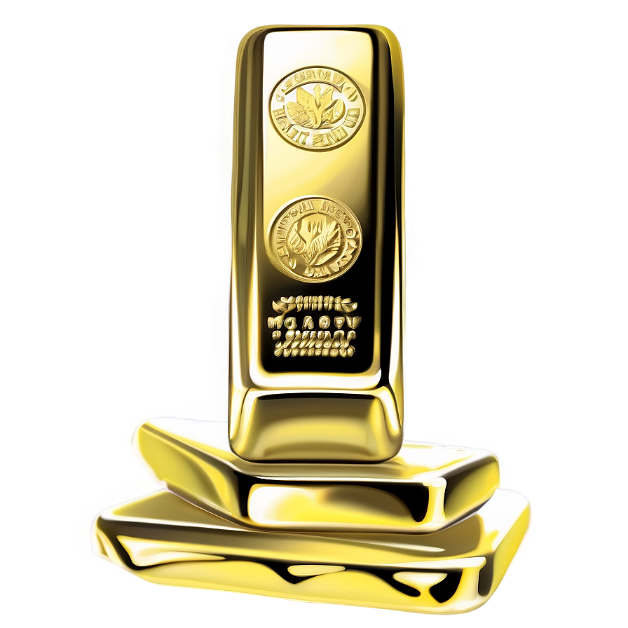 Gold Bullion Stack Png 05032024 PNG image