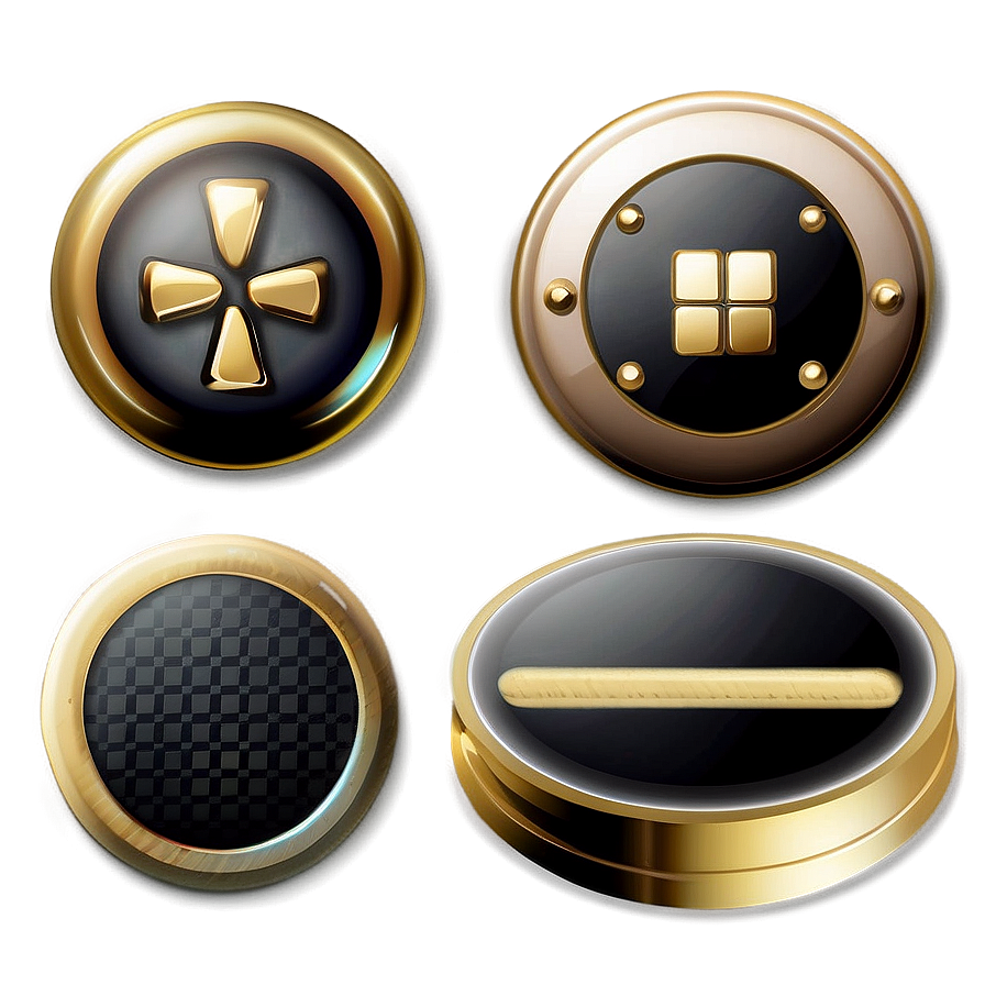 Gold Button Collection Png Rfs PNG image