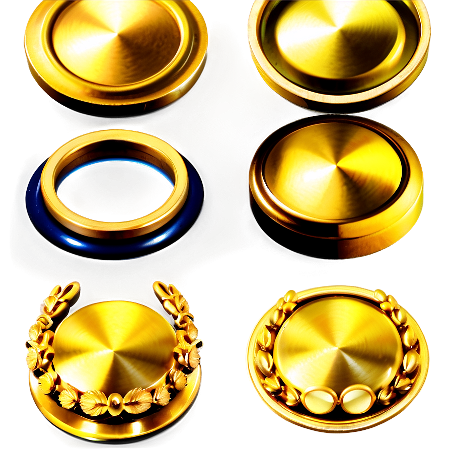 Gold Button Collection Png Uxp47 PNG image