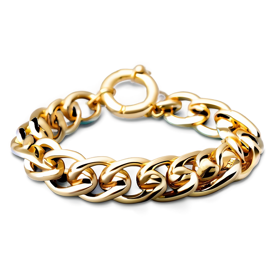 Gold Chain Bracelet Png Ecf80 PNG image