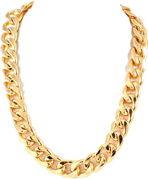 Gold Chain Gangster Style PNG image