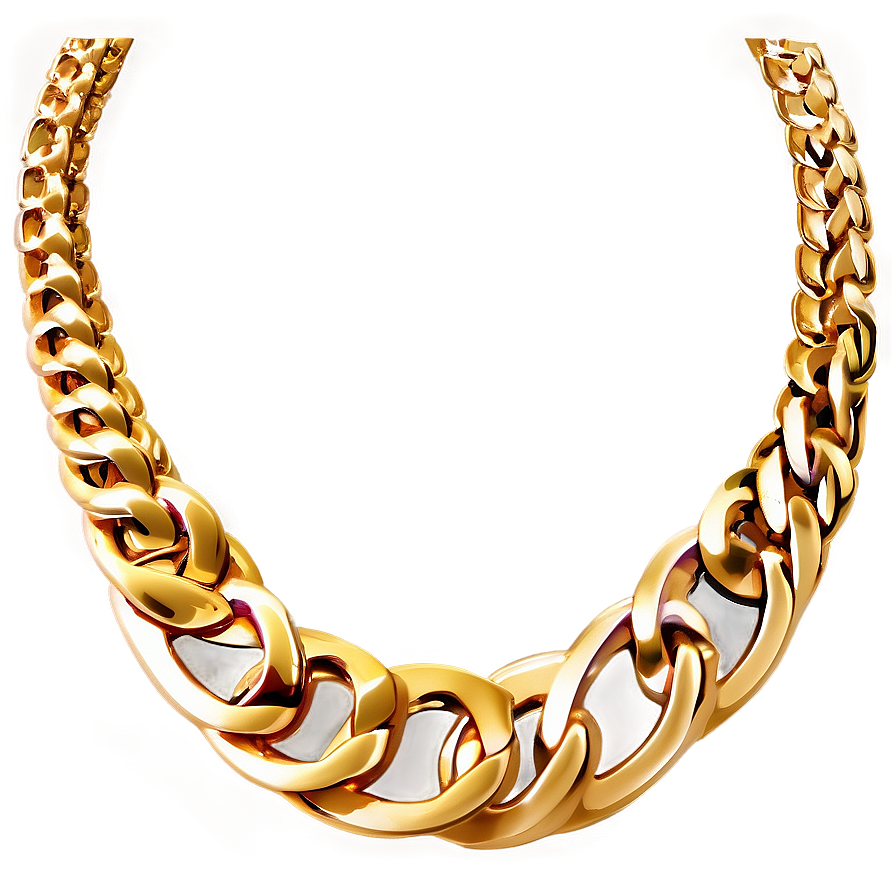 Gold Chain Necklace Png Ptj PNG image