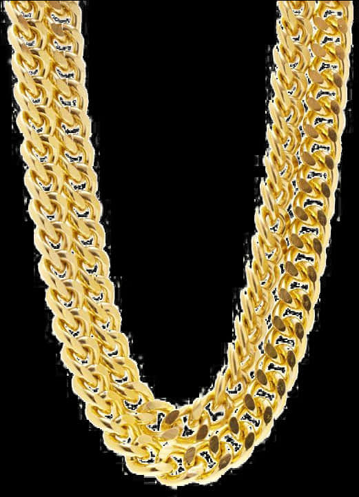 Gold Chain Thug Life Accessory PNG image